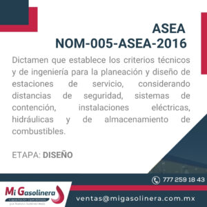 ASEA NOM-005-ASEA-2026 (Etapa: Diseño)