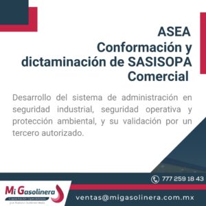 ASEA Confirmación de dictaminación de SASISOPA Comercial